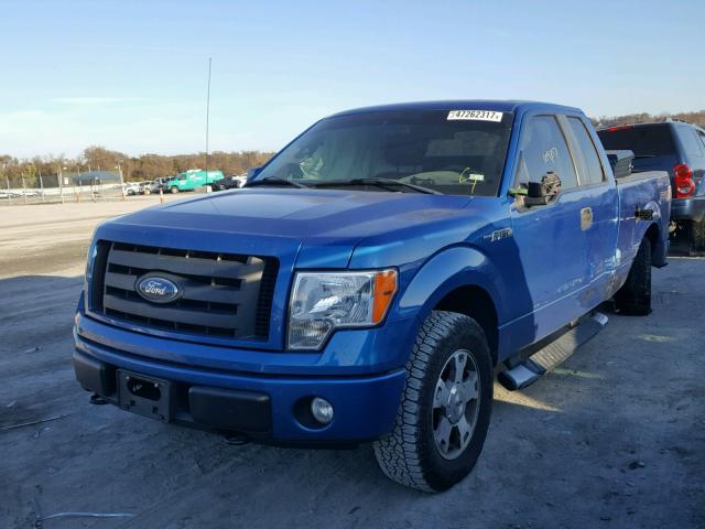 1FTRX14W39FA43040 - 2009 FORD F150 SUPER BLUE photo 2