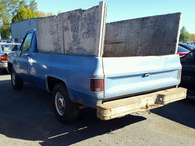 1GCGC24M0BZ143771 - 1981 CHEVROLET C20 BLUE photo 3