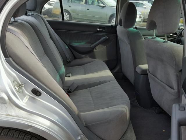 2HGES26834H633703 - 2004 HONDA CIVIC EX ვერცხლისფერი ფოტო 6