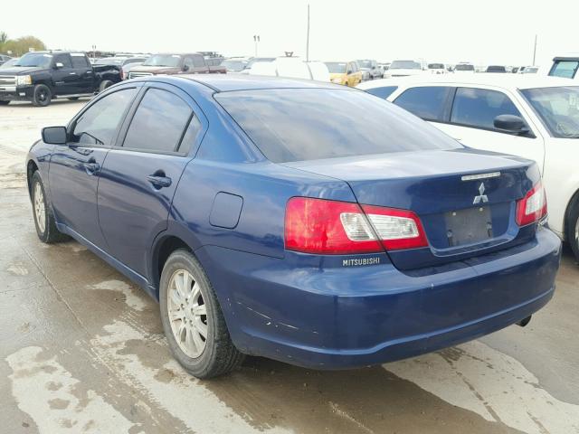 4A3AB36F69E003493 - 2009 MITSUBISHI GALANT ES BLUE photo 3