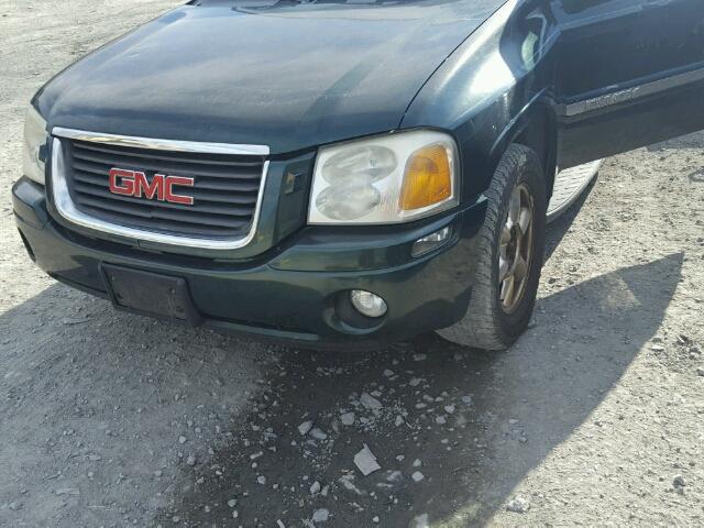 1GKDT13S922341792 - 2002 GMC ENVOY GREEN photo 9