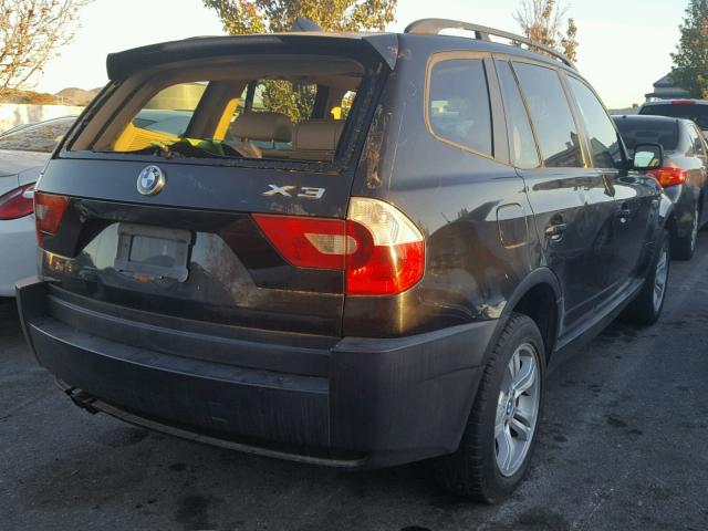 WBXPA93414WA60747 - 2004 BMW X3 3.0I BLACK photo 4