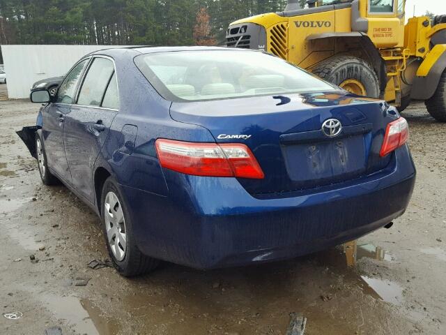 4T4BE46K89R129461 - 2009 TOYOTA CAMRY BASE BLUE photo 3