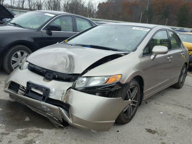 1HGFA16596L102809 - 2006 HONDA CIVIC LX GRAY photo 2