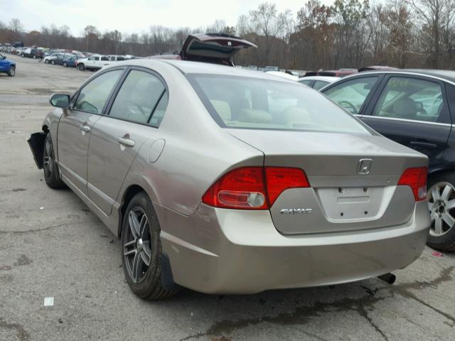 1HGFA16596L102809 - 2006 HONDA CIVIC LX GRAY photo 3