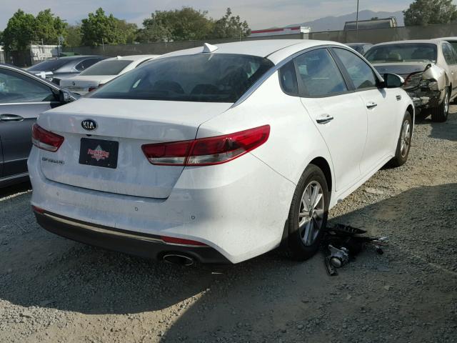 5XXGT4L30JG196038 - 2018 KIA OPTIMA LX WHITE photo 4