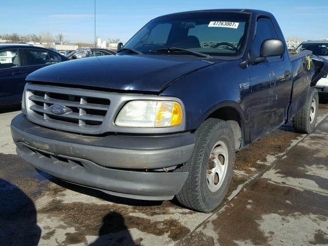 1FTRF17242KA80932 - 2002 FORD F150 BLUE photo 2