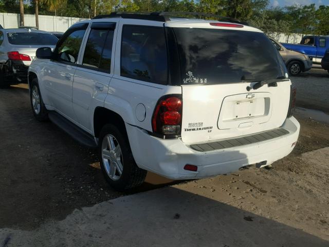 1GNDS13S782105981 - 2008 CHEVROLET TRAILBLAZE WHITE photo 3