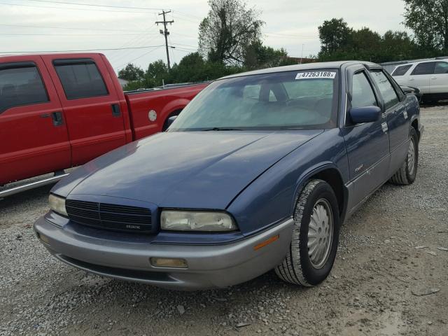 2G4WF52K7T1427748 - 1996 BUICK REGAL GRAN BLUE photo 2