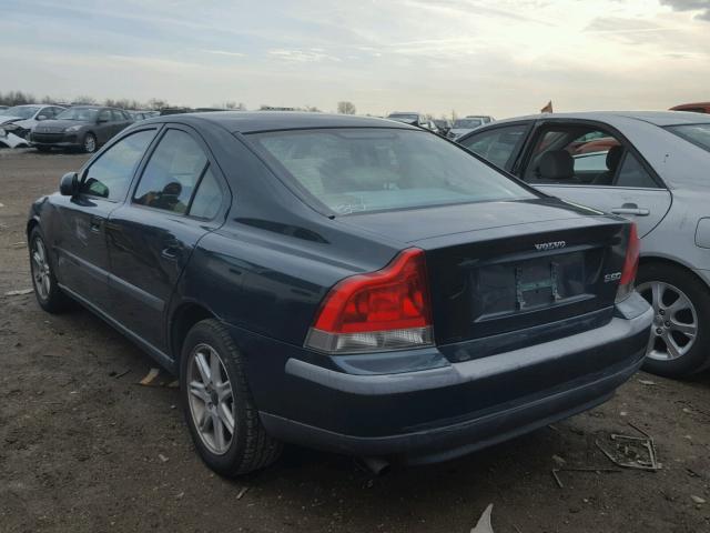 YV1RS61R622169748 - 2002 VOLVO S60 GREEN photo 3