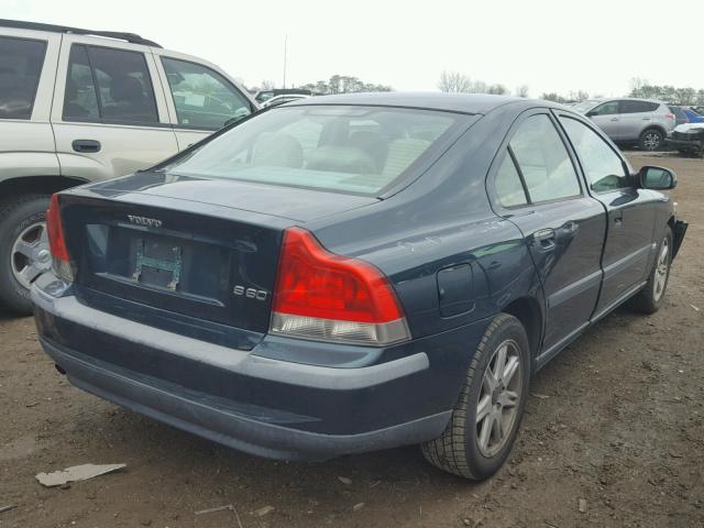 YV1RS61R622169748 - 2002 VOLVO S60 GREEN photo 4