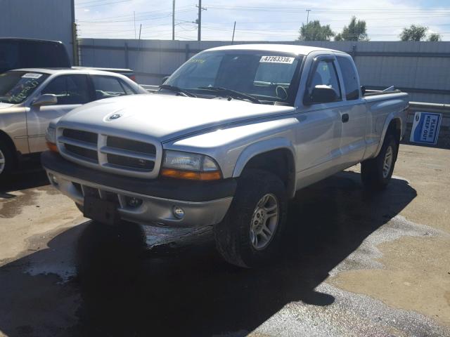 1D7HG32N73S334758 - 2003 DODGE DAKOTA SPO SILVER photo 2