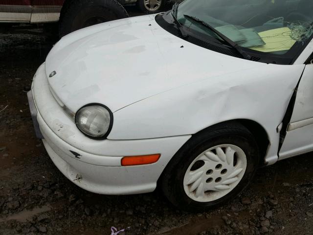 1B3ES47Y5VD173307 - 1997 DODGE NEON HIGHL WHITE photo 9