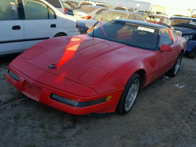 1G1YY22P1R5114891 - 1994 CHEVROLET CORVETTE RED photo 2