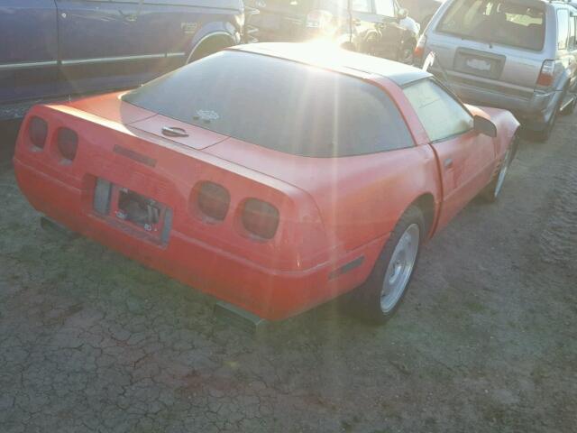 1G1YY22P1R5114891 - 1994 CHEVROLET CORVETTE RED photo 4