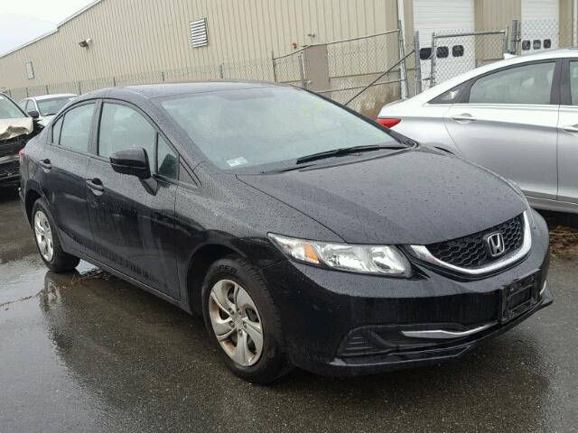 2HGFB2F55EH538541 - 2014 HONDA CIVIC LX BLACK photo 1