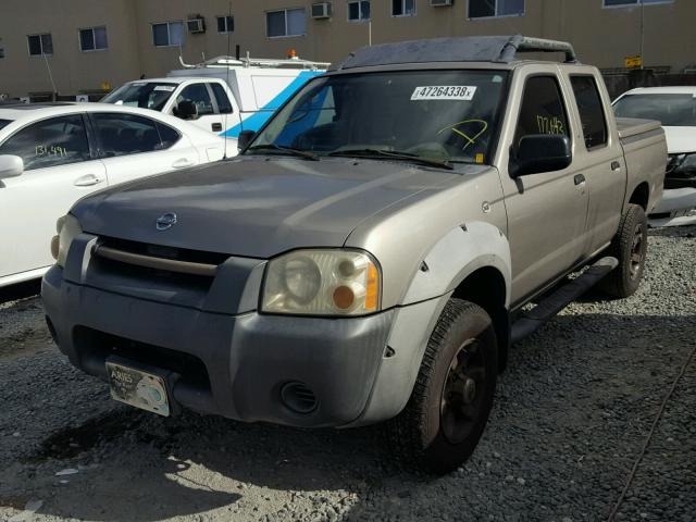 1N6ED27T42C348050 - 2002 NISSAN FRONTIER C GRAY photo 2