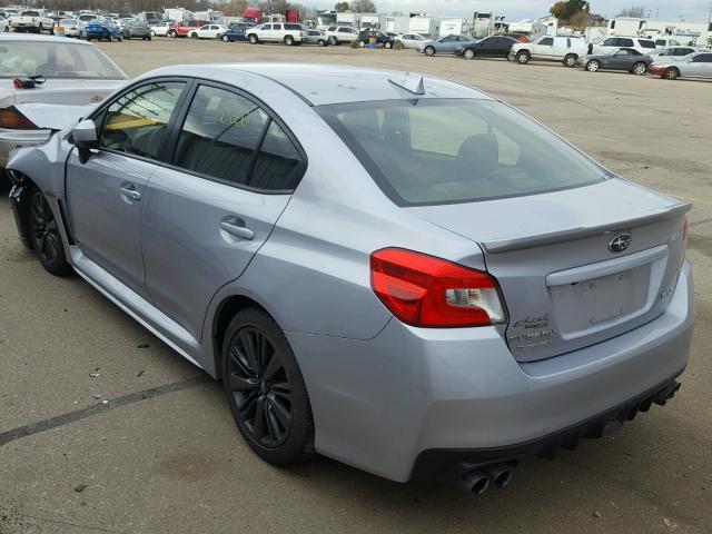 JF1VA1B60H9804001 - 2017 SUBARU WRX SILVER photo 3