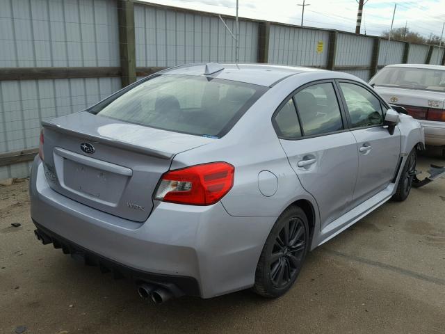 JF1VA1B60H9804001 - 2017 SUBARU WRX SILVER photo 4