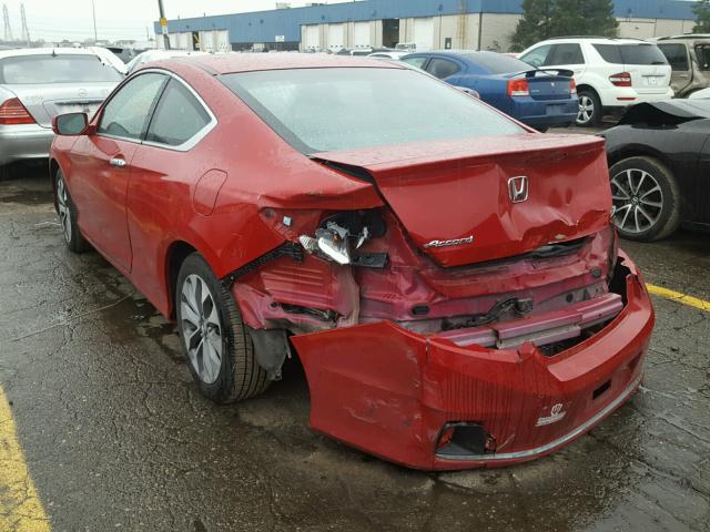 1HGCT1B70DA018066 - 2013 HONDA ACCORD EX RED photo 3