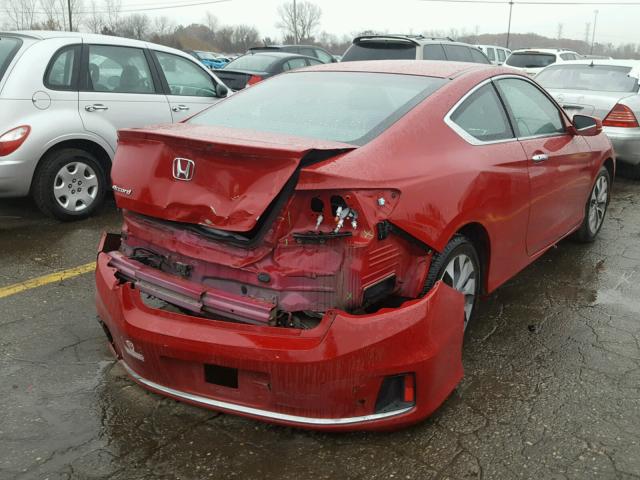 1HGCT1B70DA018066 - 2013 HONDA ACCORD EX RED photo 4