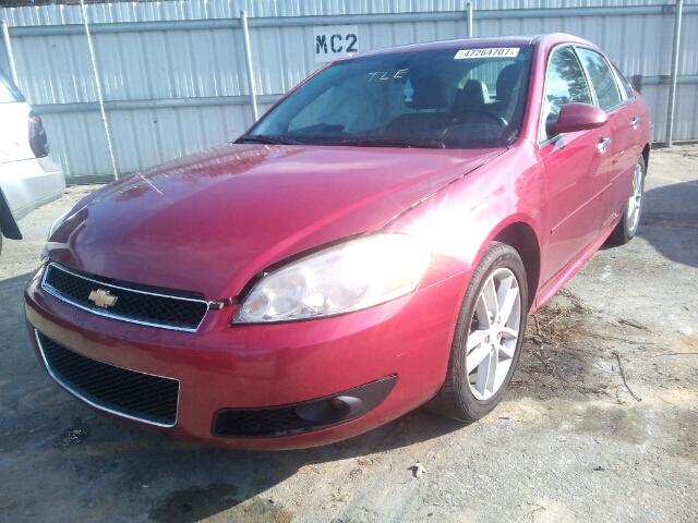 2G1WC5E31D1243546 - 2013 CHEVROLET IMPALA LTZ RED photo 2