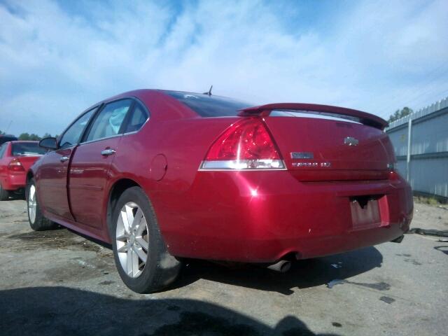 2G1WC5E31D1243546 - 2013 CHEVROLET IMPALA LTZ RED photo 3