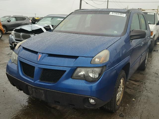 3G7DA03E04S518712 - 2004 PONTIAC AZTEK BLUE photo 2