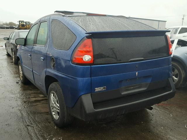 3G7DA03E04S518712 - 2004 PONTIAC AZTEK BLUE photo 3