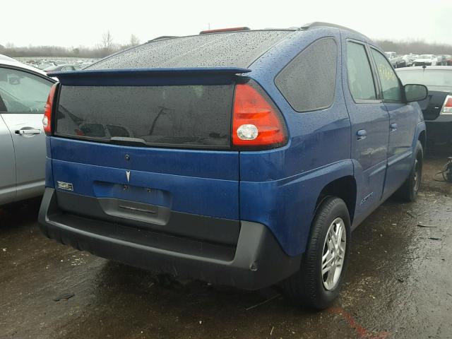 3G7DA03E04S518712 - 2004 PONTIAC AZTEK BLUE photo 4