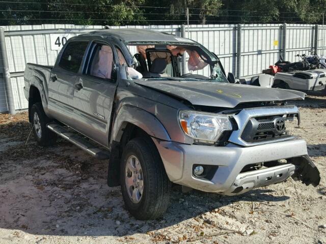 3TMJU4GN4FM181353 - 2015 TOYOTA TACOMA DOU SILVER photo 1