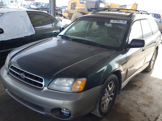 4S3BH665217652022 - 2001 SUBARU LEGACY OUT GREEN photo 2