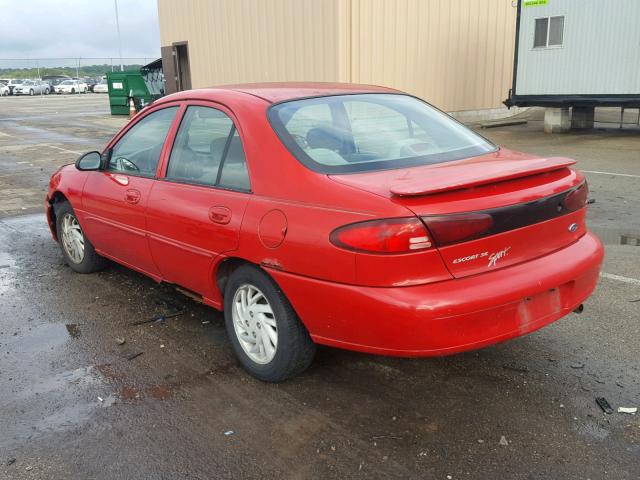 1FAFP13P7XW209110 - 1999 FORD ESCORT SE RED photo 3