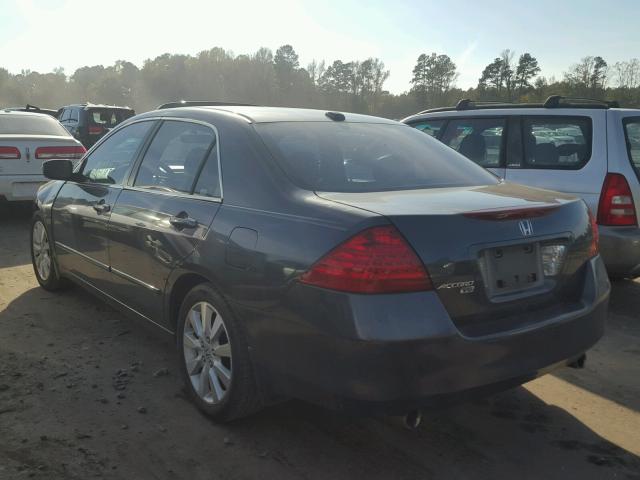 1HGCM668X7A013376 - 2007 HONDA ACCORD EX BLACK photo 3