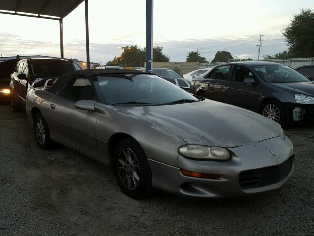 2G1FP32K522103690 - 2002 CHEVROLET CAMARO GRAY photo 1