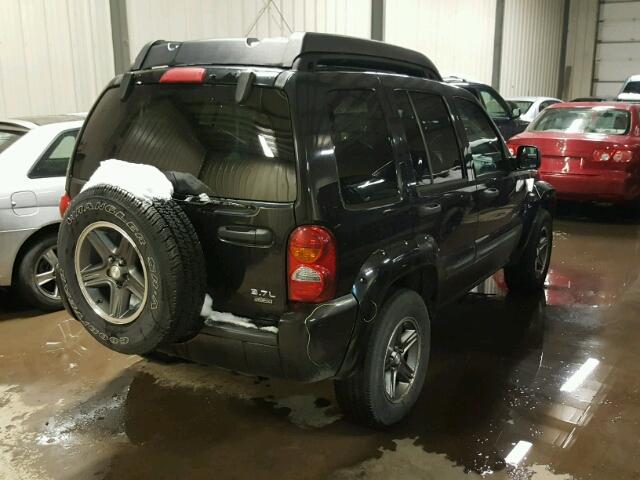 1J4GL38K44W265319 - 2004 JEEP LIBERTY RE BLACK photo 4