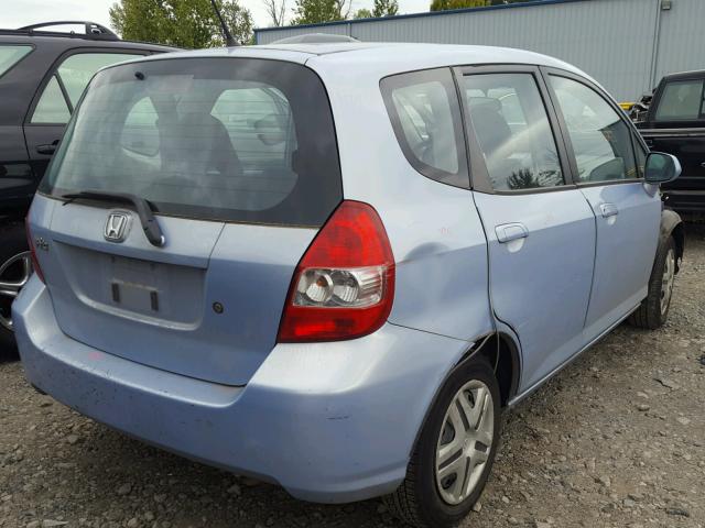 JHMGD384X8S071295 - 2008 HONDA FIT BLUE photo 4