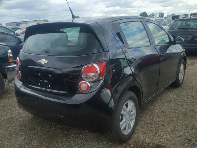 1G1JB6SH2C4168006 - 2012 CHEVROLET SONIC LS BLACK photo 4
