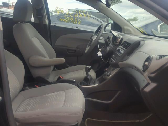 1G1JB6SH2C4168006 - 2012 CHEVROLET SONIC LS BLACK photo 5