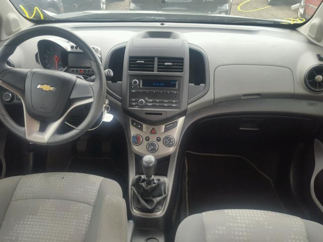 1G1JB6SH2C4168006 - 2012 CHEVROLET SONIC LS BLACK photo 9