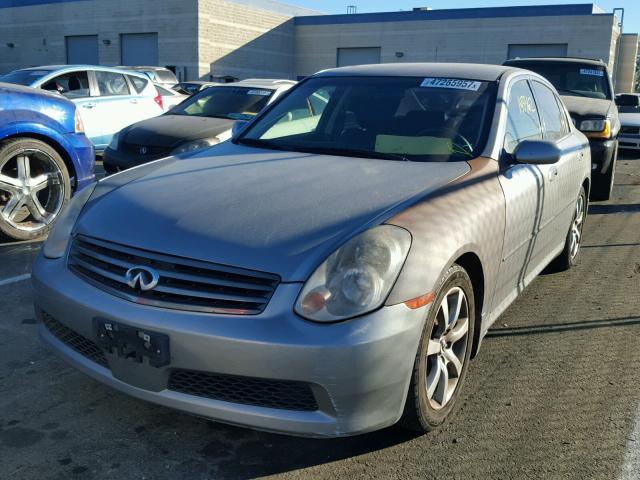 JNKCV51E75M217758 - 2005 INFINITI G35 GRAY photo 2