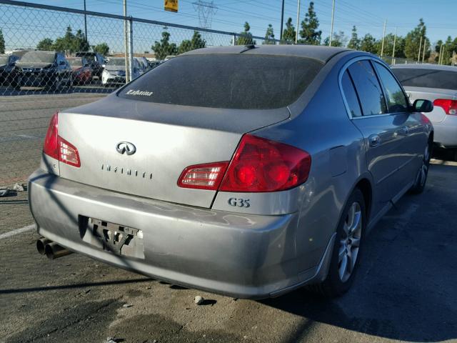 JNKCV51E75M217758 - 2005 INFINITI G35 GRAY photo 4