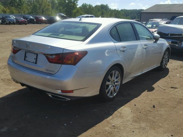 JTHBE1BL6E5030703 - 2014 LEXUS GS 350 SILVER photo 4