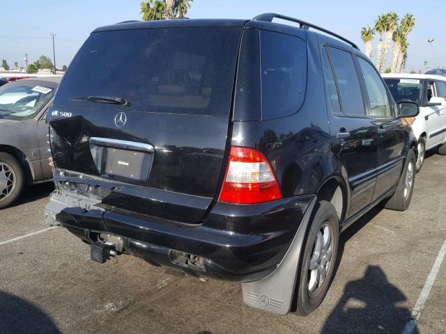 4JGAB75E02A308340 - 2002 MERCEDES-BENZ ML 500 BLACK photo 4