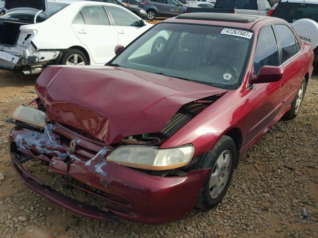 1HGCG16521A014156 - 2001 HONDA ACCORD EX RED photo 2