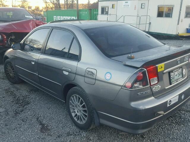 2HGES26705H614003 - 2005 HONDA CIVIC EX SILVER photo 3