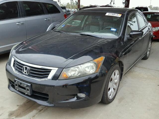 1HGCP36839A007167 - 2009 HONDA ACCORD EXL BLACK photo 2