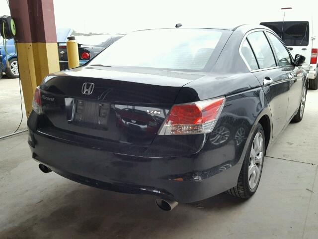 1HGCP36839A007167 - 2009 HONDA ACCORD EXL BLACK photo 4