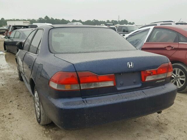 1HGCF86602A176423 - 2002 HONDA ACCORD VAL BLUE photo 3