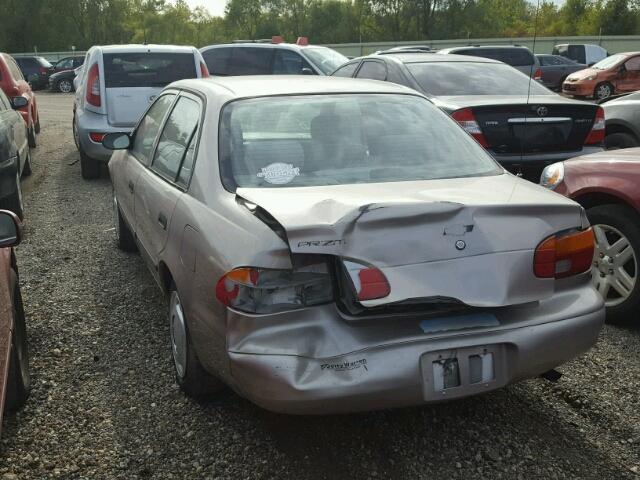 1Y1SK5282YZ404410 - 2000 CHEVROLET GEO PRIZM 金色 照片 3